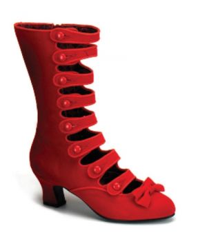 Red WHIMSEY Heel 8 Strap Velvet Calf Boot by Bordello Shoes.jpg